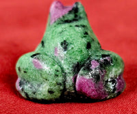 Ruby & Zoisite Crystal Frog Figurine 🐸