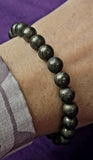 Solid Pyrite Crystal Stretch Bracelet ✨📿⚜️💛