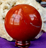 Red Jasper Crystal Sphere ❤️🔮✨