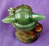 LG. Green Aventurine Crystal Star Wars Grogu Statue 💚⭐✨👽🛸🌌🚀👩‍🚀🤎