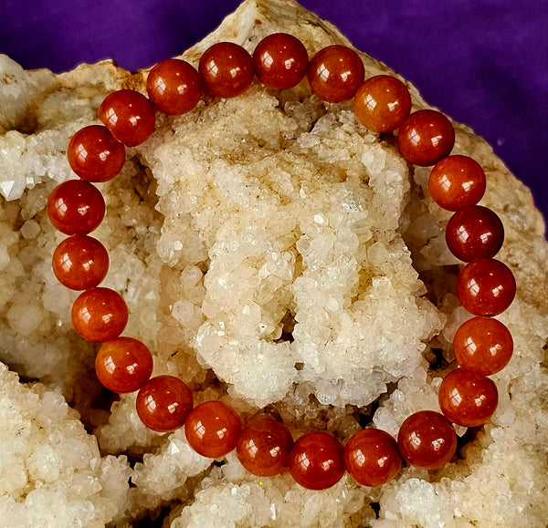 Orange Aventurine Crystal Bracelet 🧡📿🍊