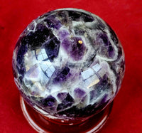 LG. Chevron Amethyst Crystal Sphere ✨🔮💜