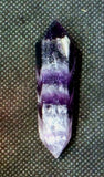 Double Terminated Chevron Amethyst Crystal Wand 🤍✨💜