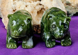 MD. Nephrite Jade Crystal Bear Carving 💚✨🐻🐨