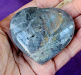 LG. Labradorite Crystal Puffy Heart 💖 ✨💥💙🔮