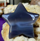 Blue Agate Crystal Puffy Star w/Druzy ✨🤩💎💙🌟