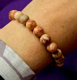 Red Veined Jasper aka Pork Stone Crystal Bracelet 📿♥️🐷