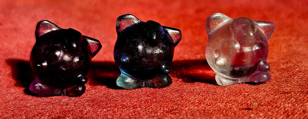 Rainbow Fluorite Crystal Mini Pokemon Jigglypuff