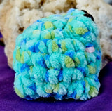 Handmade Teal Confetti Crocheted Frog Plushie 🥹🐸💚