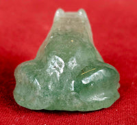 Green Strawberry Quartz Crystal Frog Figurine 🐸🍓