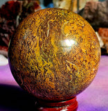 LG. Calligraphy Jasper Crystal Sphere ✨🔮✒️🍂