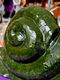 ✨GIGANTIC✨ Solid Nephrite Jade Crystal Snail 🐌💚🌿🌳🤯🤩