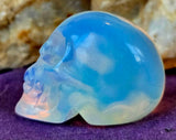 Opalite Crystal Mini Skull 💀🤍🌊🌀💎