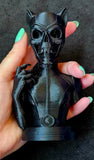 3D Printed Black DC Cat Woman Zombie Bust 🖤🦸‍♀️🧟‍♀️🐈‍⬛🐾