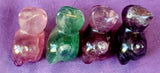 Assorted Fluorite Crystal Kitty Cat Figurine 😺😍🥹🐈💜🩷💚🐈‍⬛🐾