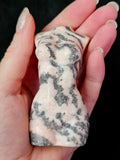 Pink Zebra Jasper Crystal Female Torso Carving ✨🩷♀️🦓🩶