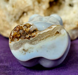 White Banded Agate Crystal Female Torso Carving 🤍✨🤩♀️🐻‍❄️