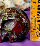MD. High Quality Dragons Blood Crystal Skull 💀🤩🐲🐉🩸💚♥️