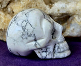 Howlite Crystal Skull 🩶💀🤍