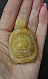 SM. Yellow Calcite Crystal Turtle Carving ✨🐢🟡💛