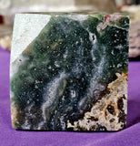 LG. Ocean Jasper Crystal Floating Cube  🪸🟩🌿🐚🌊