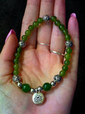 Handcrafted Jade Crystal Stretch Bracelet ✨📿💚