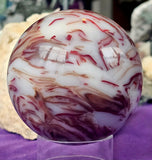 ✨RARE✨ XL Chicken Blood Agate Crystal Sphere ❤️🐔🐓🩸🤍🔮🤩