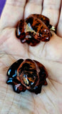 Mahogany Obsidian Crystal Frog Carving 🐸✨🥹💎