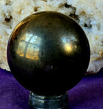 Solid Pyrite Crystal Sphere 🔮✨⚜️