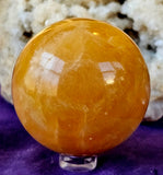 Creamsicle Calcite Crystal Sphere 🍦🍊🧡🔮✨😍