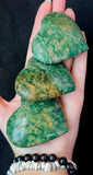 Green Jasper Crystal Puffy Heart 💚🍏✨☘️