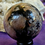 Moonstone, Garnet, Black Tourmaline, & Mica Crystal Sphere 🔮✨🤩💎