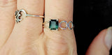 925 Sterling Silver Ring w/Green Emerald Gemstone ✨💚💍💎☘️