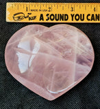 XL Rose Quartz Crystal Puffy Heart 💞🌹🩷✨