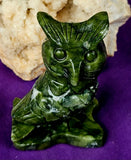 MD. Nephrite Jade Crystal Owl Carving 🦉💚✨🤩🦉