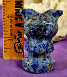 Cartoon Character Sodalite Crystal Figurine ✨🥹🤍💙💎🖤