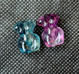 Rainbow Fluorite Crystal Mini Curvy Female Torso