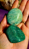 Amazonite Crystal Palmstone ✨🤩💎🌊💠