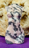 Pink Zebra Jasper Crystal Female Torso Carving ✨🩷♀️🦓🩶