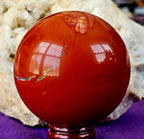 Red Jasper Crystal Sphere ❤️🔮✨