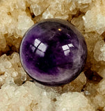Mini Chevron Amethyst Crystal Spheres ✨🔮💜☪️