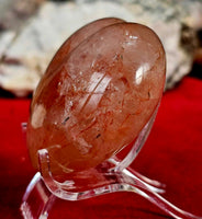 Hematoid/Fire Quartz Crystal Puffy Heart ❤️🔥🧨