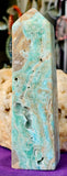 LG. Blue Aragonite Obelisk Crystal Tower 💠🌊💎🐚🪸