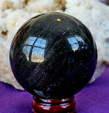 Polished Bloodstone Crystal Sphere ✨🔮🩸🩶⚜️