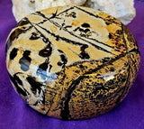 Exquisite MD. Picture Jasper Crystal Bowl w/Lid 🖼️