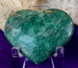 Green Jasper Crystal Puffy Heart 💚🍏✨☘️