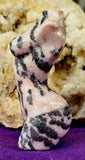 Pink Zebra Jasper Crystal Female Torso Carving ✨🩷♀️🦓🩶