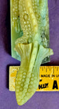Caribbean Calcite Crystal Hand Carved Basilisks Lizard