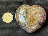 MD. Brown Larvikite Crystal Puffy Heart 💙✨🤩🟤🤎