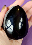 Rainbow Obsidian Polished & Raw Crystal Egg 🥚🌈🖤✨